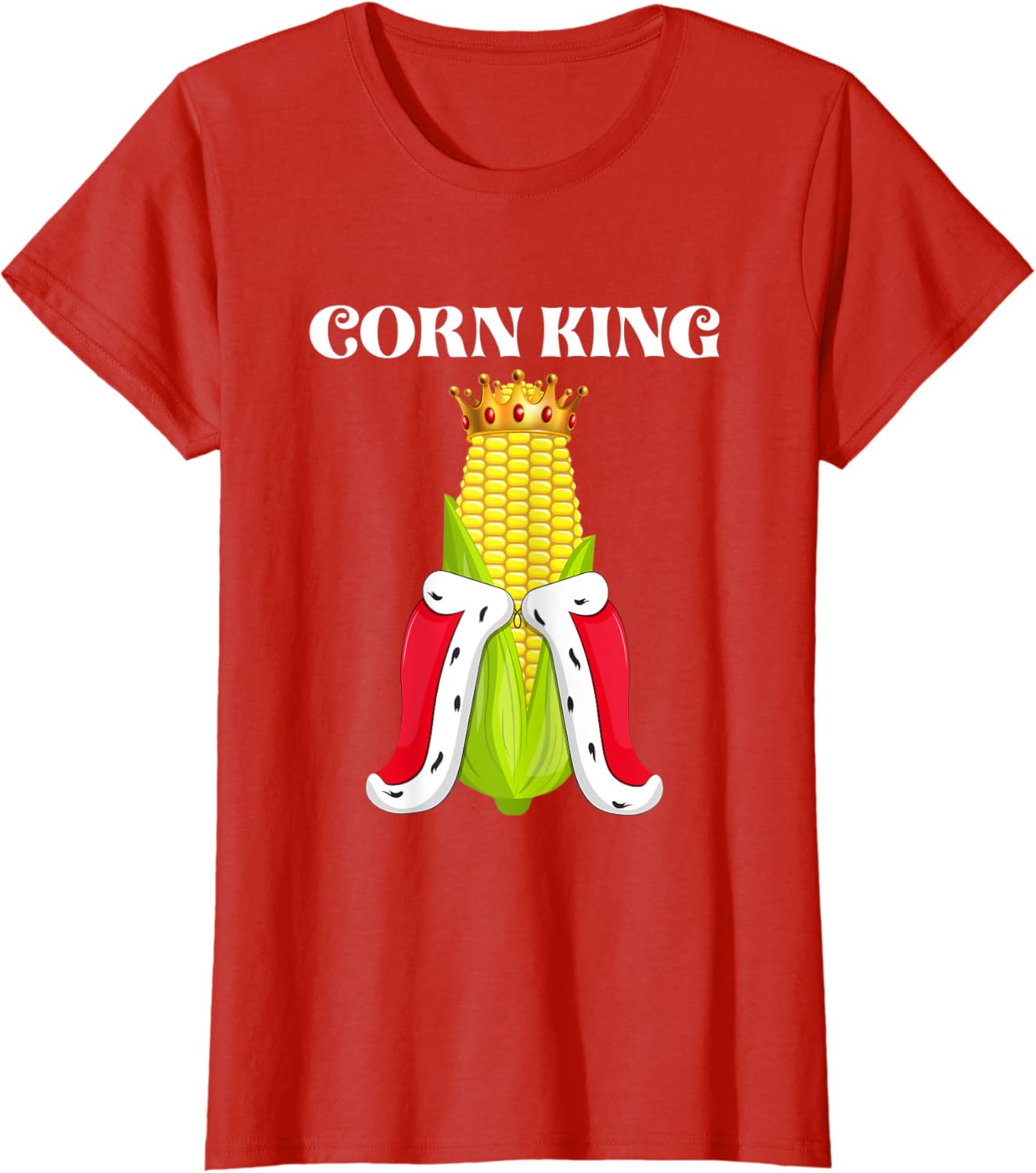 Corn King Funny Corn On The Cob Farmer Farming Lover TShirt